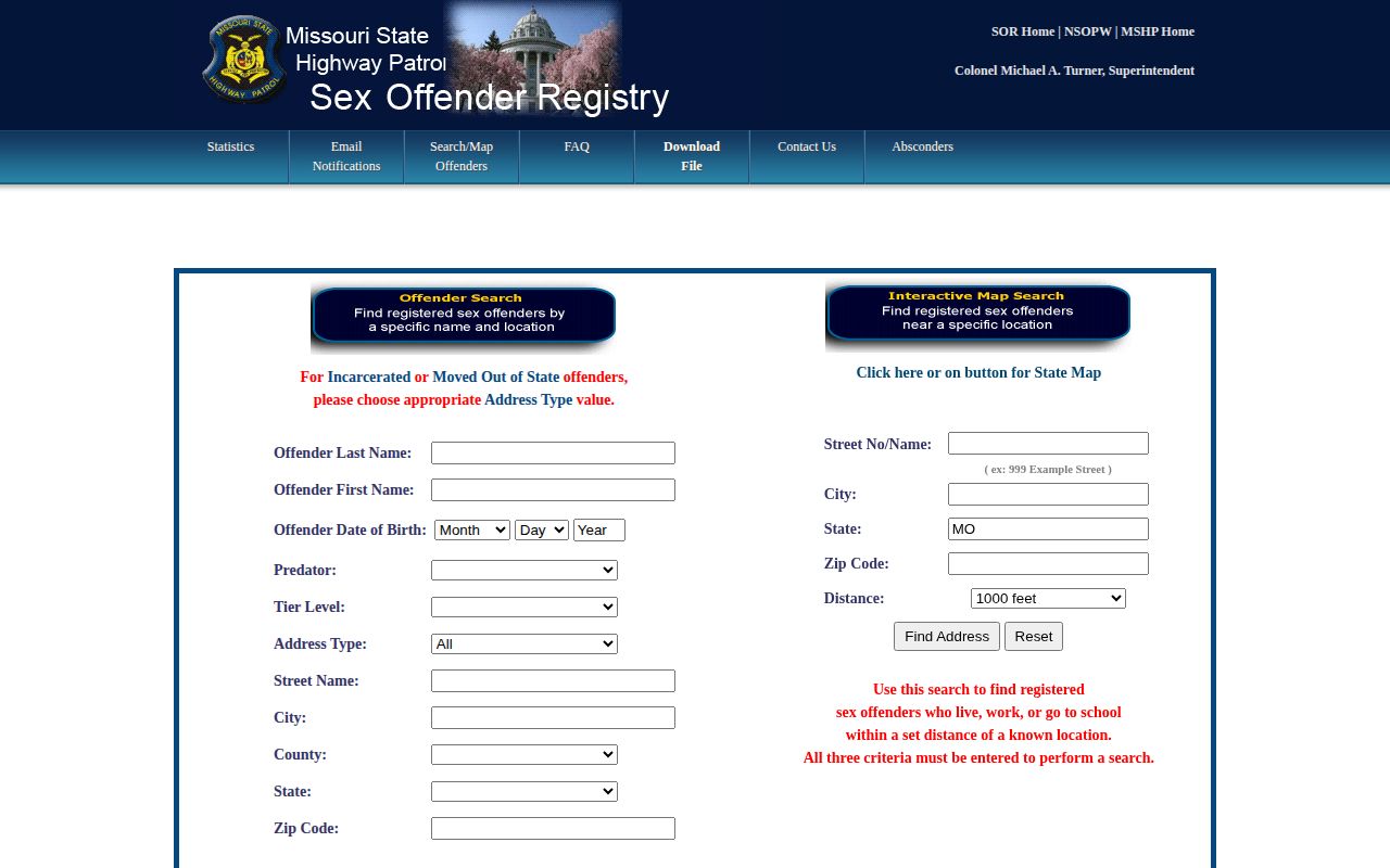 Knox County released inmate mugshot channel through the limited Missouri registry